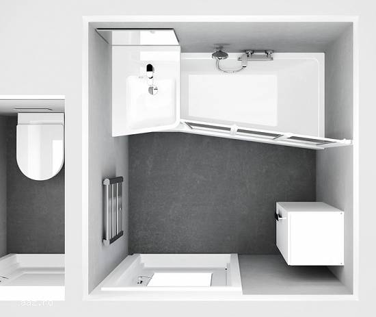 cada baie colt 150x75 cm