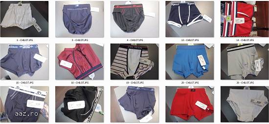 Stoc de lenjerie intima