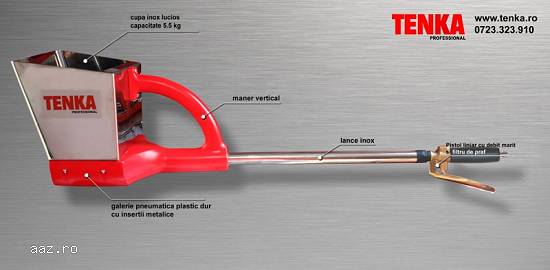Masina tencuit profesionala - pistol tencuit TENKA.