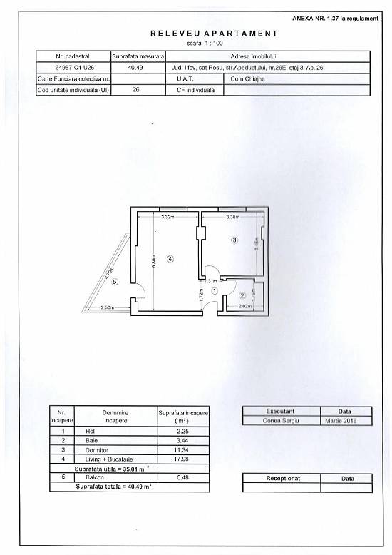 Apartament 2 camere Militari
