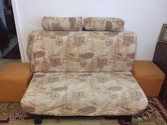 Vand canapea extensibila + 2 taburete