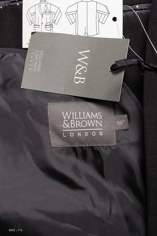 Sacou barbatesc Anglia London Black Tonic Suit Blazer,   nou,   3XL,   negru