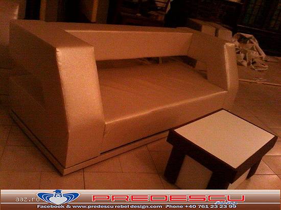 Canapea club bar model LIGHT OPEN SPACE by Predescu Rebel Design Club Disco
