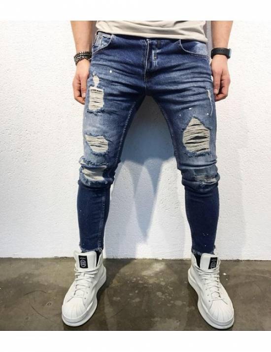 Blugi barbati conici skinny model 2018