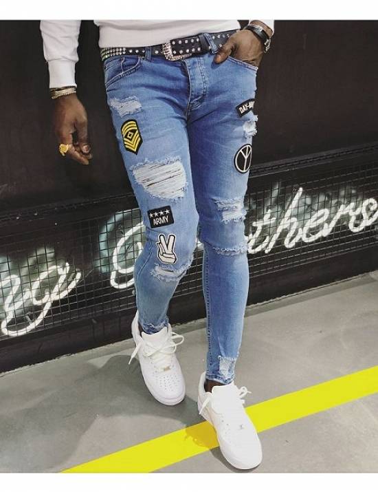 Blugi barbati conici skinny model 2018
