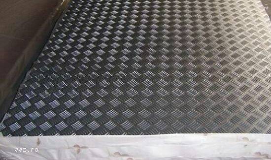Tabla aluminiu 4x1500x3000mm striata model Quintett 5bare. Grosime 4mm. Latime 1500mm. Lungime 3000m