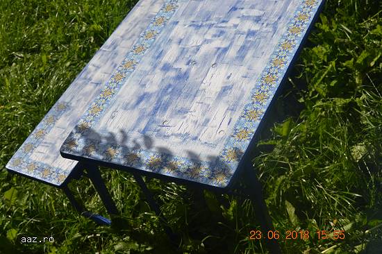 Set masa + banchete pentru curte sau terase