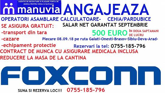 ANGAJAM MUNCITORI STRAINATATE