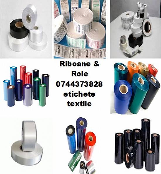 Etichete textile in rola