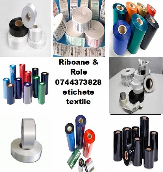 Etichete  in rola textile