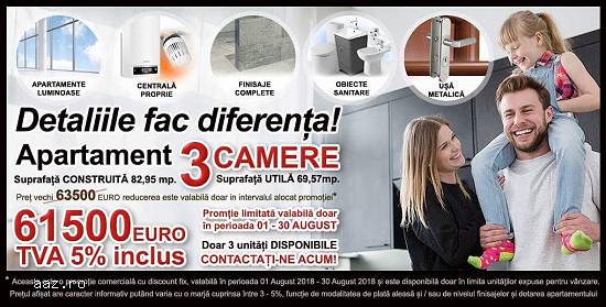 Apartament 3 camere,   decomandat,   70 mp,   Militari Rezidence