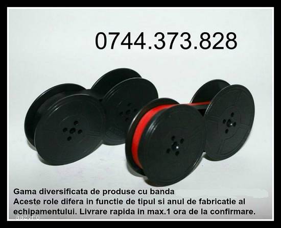 Rola masina de scris 13 mm,   neagra si bicolora.