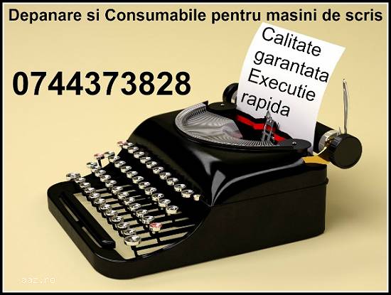 Depanare si consumabile masini de scris,   rapid in Bucuresti si Ilfov.