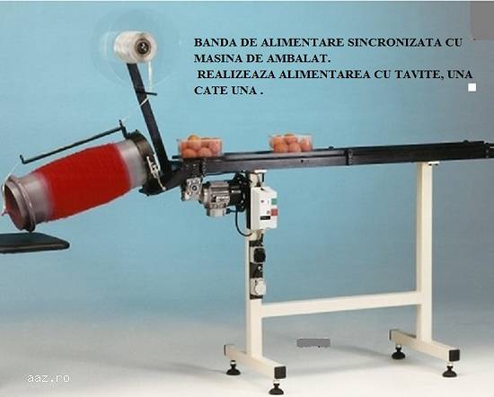 Sistem semi automat de ambalare si etichetare a caserolelor cu fructe