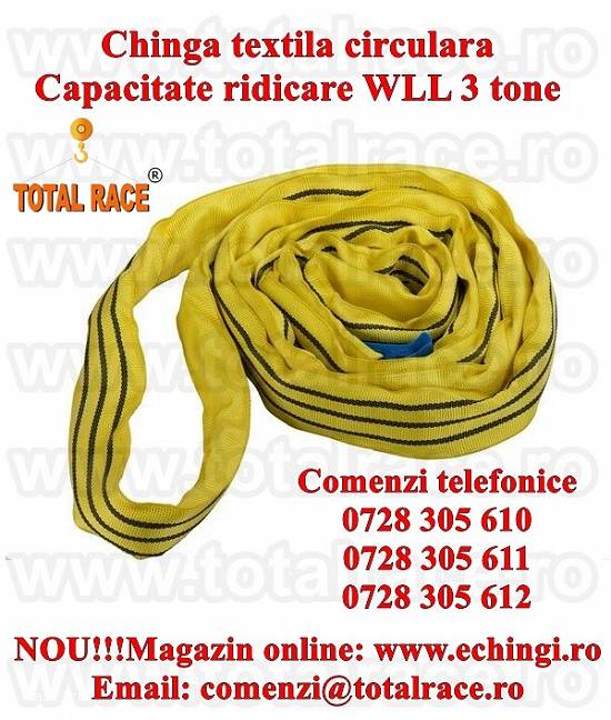 Chinga textila ridicare circulara 3 tone 2 metri