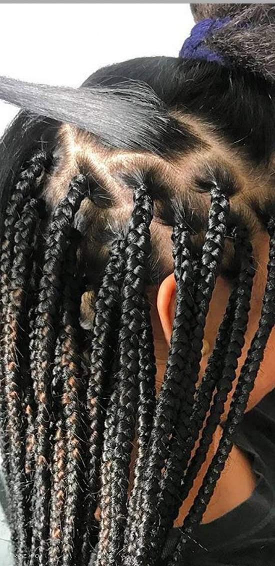 Codițe impletite afro