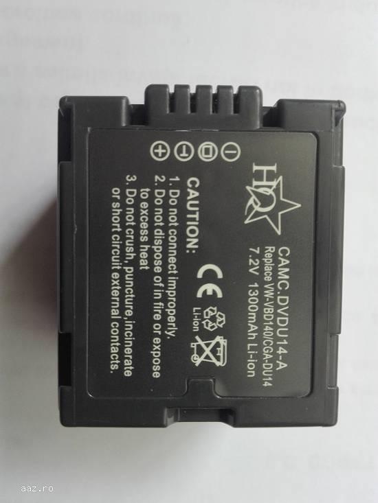 Acumulator echivalent Panasonic CGA-DU14 sau HITACHI DZ-BP14S