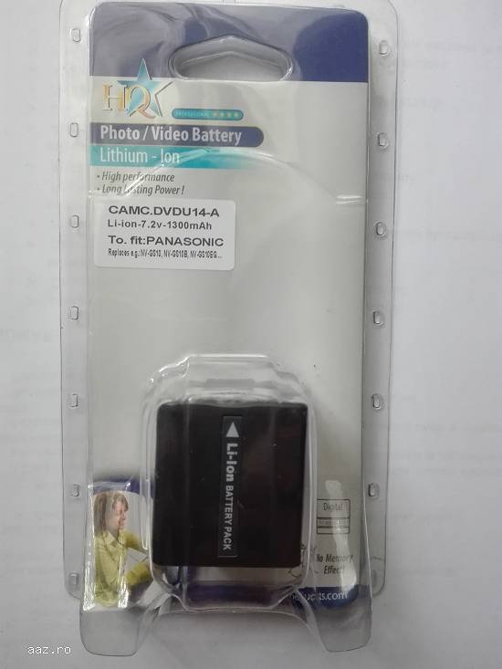 Acumulator echivalent Panasonic CGA-DU14 sau HITACHI DZ-BP14S