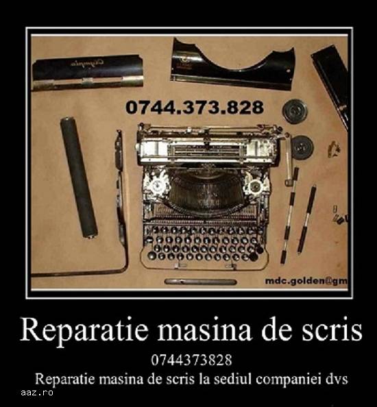 Reparatie masina de scris