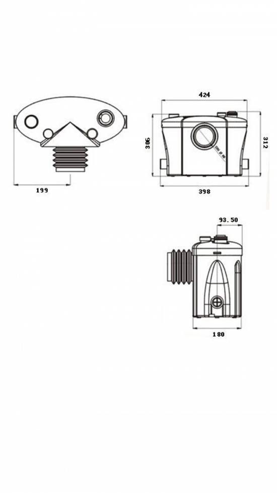 Pompa Macerator Sanitrit H400