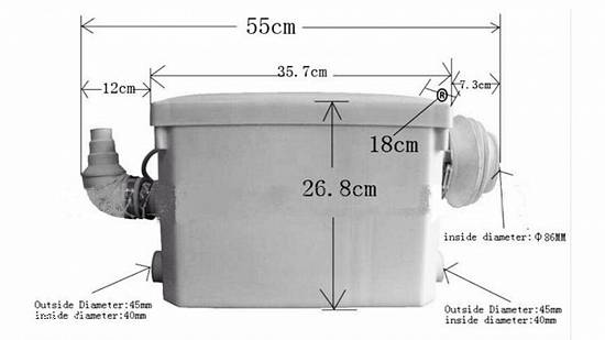 Pompa pentru toaleta Sanitrit H400-A