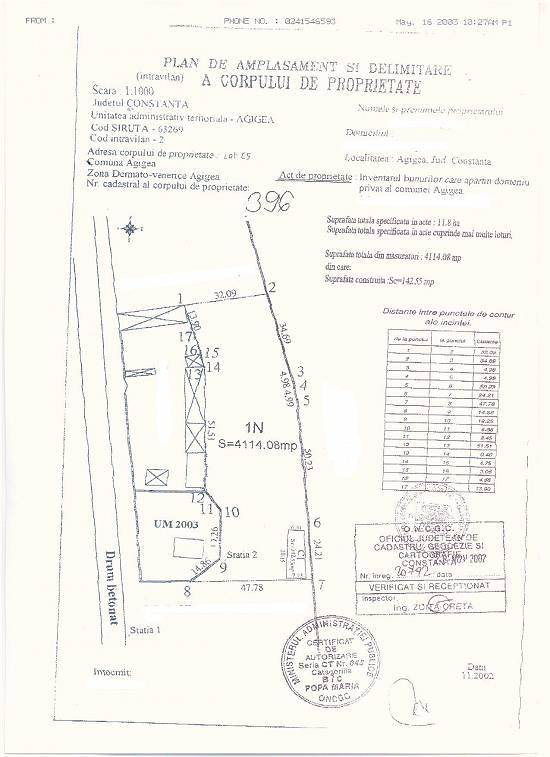 Agigea Poarta 9 - Teren intravilan,       ideal constructie siloz - 4000 mp