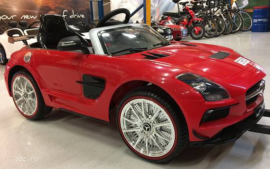 Masinuta Cu Telecomanda Mercedes SLS Deluxe AMG Pentru Copii New 2018