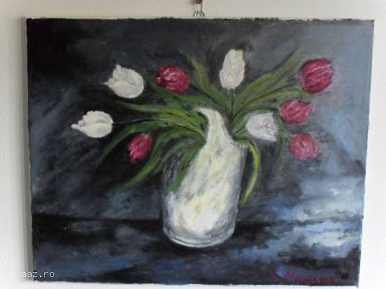 Pictura 40cm/50cm ulei pe panza;Macedon Luiza