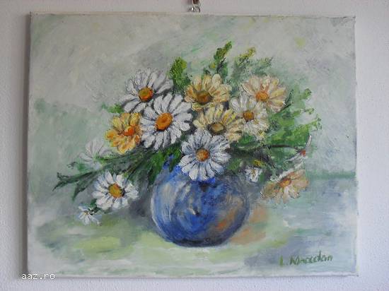Pictura 40cm/50cm ulei pe panza;Macedon Luiza