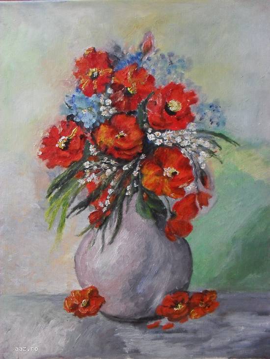 Pictura 40cm/50cm ulei pe panza;Macedon Luiza