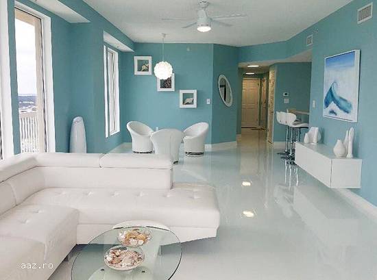 Parchet laminat super lucios ALB
