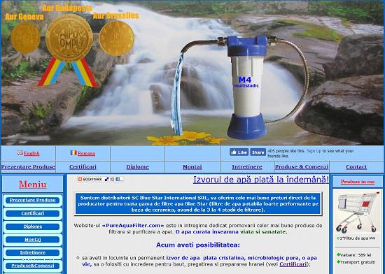 Filtru apa antibacterian M4 multistadic triplu medaliat cu aur
