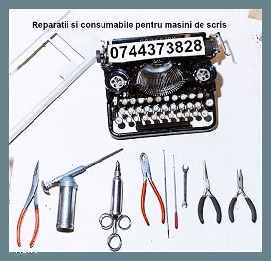 Reparatie masina de scris.Oferim suportul necesar pentru diagnosticarea rapida a defectiunii