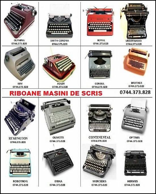 Rola masina de scris Olympia ,   Olivetti ,   Brother ,   Canon ,   Smith Corona