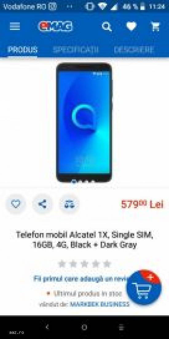 Alcatel 1x Vând urgent!!!