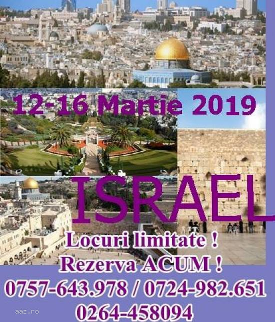 Vacanta  speciala in Israel 12-16 Martie 2019