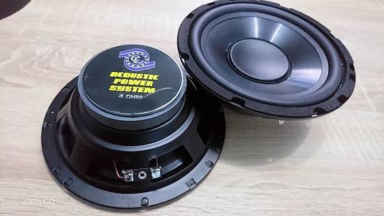 SET 2 Difuzoare auto; woofer 6,  5" Putere: 120W / 4Ω