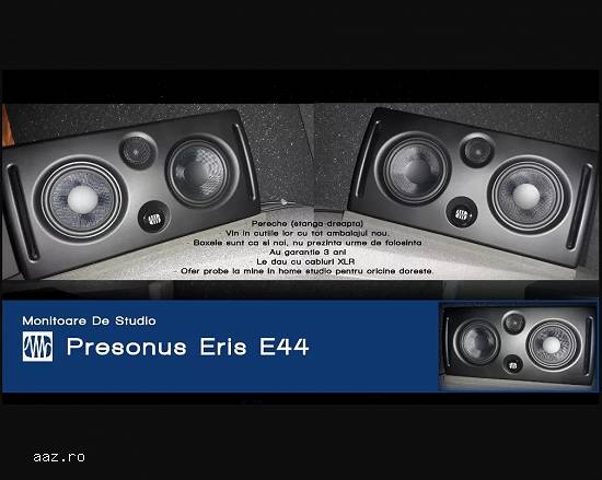 Boxe de Studio (Presonus Eris E44,   Garantie 3 ani,   Noi,   in ambalaj)