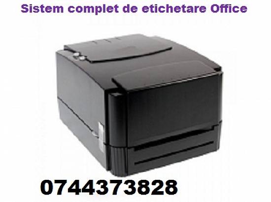 Sistem complet de etichetare Office monocrom.