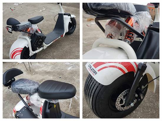 Scuter electric NITRO Eco Cruzer 1000W 60V cu 2 locuri + Accesorii