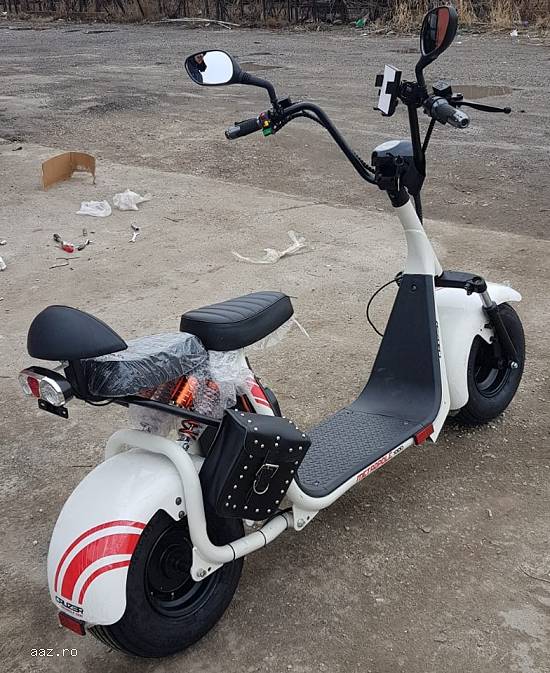 Scuter electric,  Harley 1000W 60V cu 2 locuri + Accesorii