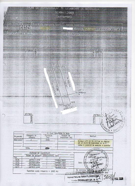 Intrare Cumpana - Piciorul podului - 2.680 mp