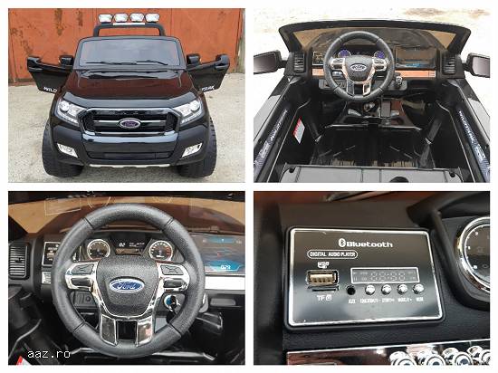 Masina electrica pentru Copii Ford Ranger WILDTRAK 2x 35W 12V cu Bluetooth