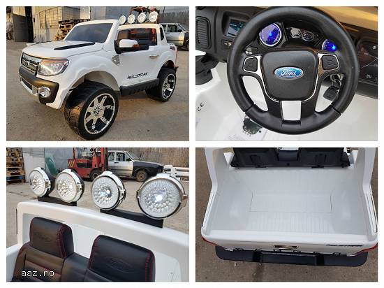 Masinuta electrica pentru Copii Ford Ranger 2x 35W 12V cu Scaun Tapitat,     EVA Tyre