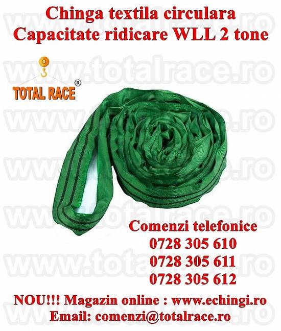 Chinga textila ridicare circulara 2 tone 4 metri