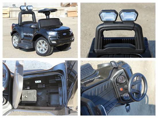 Carut de plimbat copilul 2 in 1 Ford Ranger WildTrak cu parasolar