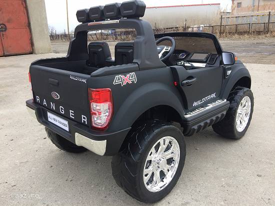 Masina electrica Ford Ranger 4x4 cu LCD Mp4 ,    Scaun Tapitat,    ROTI EVA