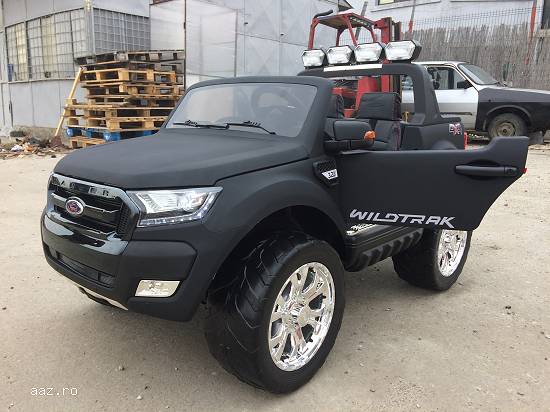 Masina electrica Ford Ranger 4x4 cu LCD Mp4 ,    Scaun Tapitat,    ROTI EVA