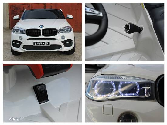 Masina electrica pentru 2 Copii BMW X6M 12V cu Music Player