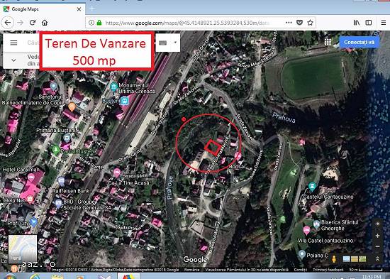 Teren de vanzare 500 mp Busteni Zamora